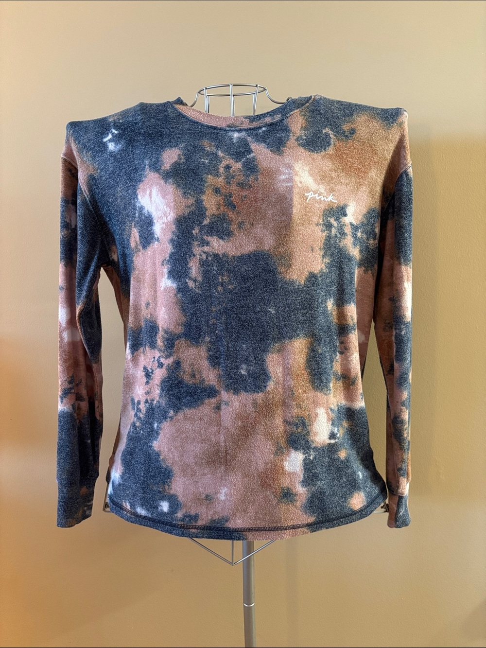 PINK Victoria's Secret Tie-Dye Crewneck Sleepwear Shirt